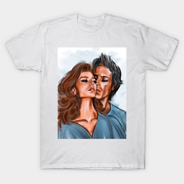 Richard Chamberlain, Rachel Ward T-Shirt by Svetlana Pelin